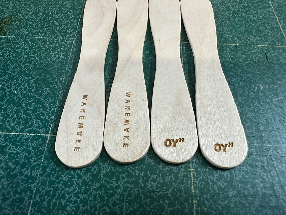 아이스크림 스틱 각인 나무 각인