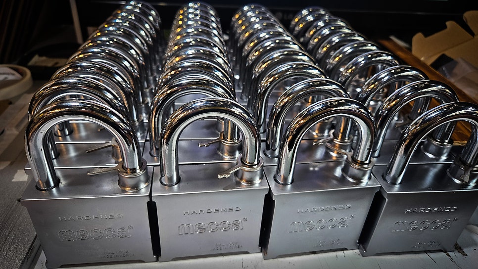 산림청 자물쇠 금속각인 제작